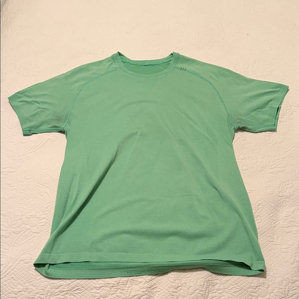 Lululemon Athletica Green Crew Neck Top